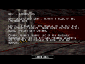 alienbreed obliteration wii level intro screenshot